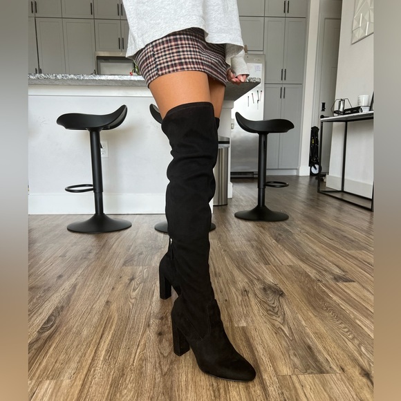 Steve Madden Thigh High Suede Boots - Picture 2 of 5